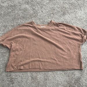 Brown Rust Boxy Tee